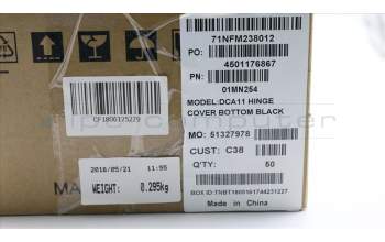 Lenovo MECHANICAL Hinge cover Bottom, C4 Black pour Lenovo IdeaCentre AIO 520-22IKL (F0D4)