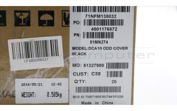 Lenovo MECH_ASM ODD Bezel Black,C5 pour Lenovo IdeaCentre AIO 520-24IKL (F0D1)