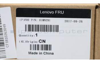 Lenovo MECHANICAL Think Logo LED holder tube pour Lenovo ThinkCentre M710q (10MS/10MR/10MQ)