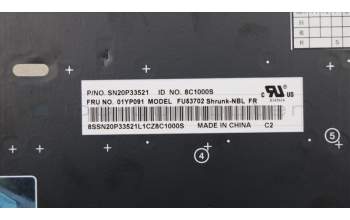 Lenovo 01YP091 NB_KYB FRU COMO SK,LTN,KB,BK,FR