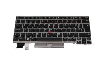 01YP826 original Lenovo clavier CH (suisse) noir/argent mat avec mouse stick