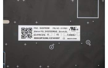 Lenovo 01YP931 NB_KYB FRU COMO SK,LTN,KB-BL,SV,FR