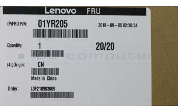 Lenovo 01YR205 DISPLAY BOE 15.6 FHD IPS AG On-cell