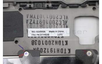 Lenovo 01YR548 MECH_ASM GRP_KBD_Bzl_IT,FPR,BK,CHY