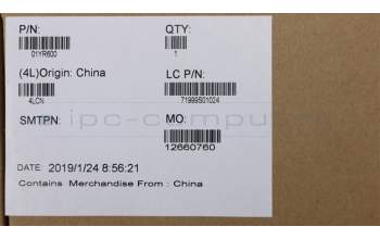 Lenovo 01YR600 MECH_ASM GRP_KBD_Bzl_GB,FPR,BK,SUN