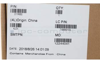 Lenovo 01YR650 MECH_ASM GRP_KBD_Bzl_DE,FPR_NFC,BK,SUN