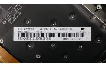 Lenovo 01YR653 MECH_ASM GRP_KBD_Bzl_HU,FPR_NFC,BK,SUN