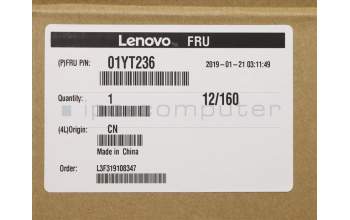 Lenovo COVER LCD Rear Cover ASM wo Logo pour Lenovo ThinkPad P50 (20EQ/20EN)