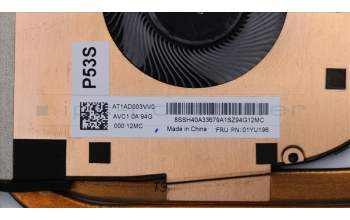 Lenovo 01YU196 HEATSINK CPU heatsink,w/fan,SWG-P,AVC