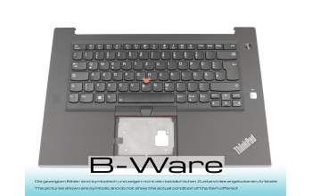 01YU775 original Lenovo clavier incl. topcase DE (allemand) noir/noir avec rétro-éclairage et mouse stick b-stock