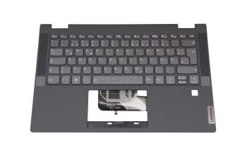 025.901N3.0001 original Lenovo clavier incl. topcase DE (allemand) noir/gris avec rétro-éclairage