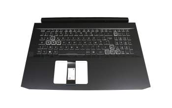 02505D43K201 original Acer clavier incl. topcase FR (français) moir/blanc/noir avec rétro-éclairage (GTX 1660/RTX 2060)