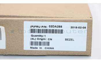 Lenovo 02DA288 COVER FRU LCD B cover,CSS2,BK