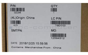 Lenovo 02DL846 COVER A COVER SUB ASSY BK