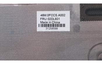 Lenovo 02DL931 COVER FRU D Cover Silver?for Clamshell