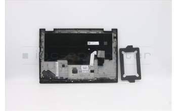 Lenovo 02HL545 C-Cover with keyboard,US English Euro,Black,Backlight