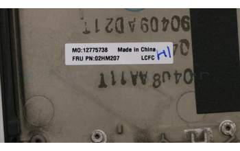 Lenovo 02HM207 MECH_ASM Ccov,DEN,BLKBD,BK,LTN