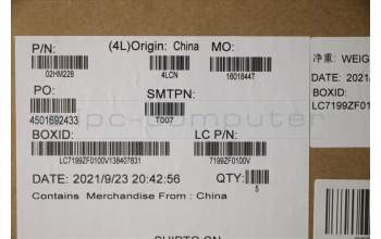 Lenovo 02HM228 MECH_ASM Ccov,SPA,BLKBD,BK,LTN