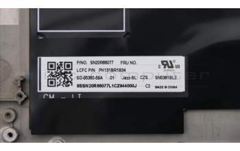 Lenovo 02HM278 MECH_ASM Ccov,CZE/SLK,BLKBD,FPR,BK,LTN