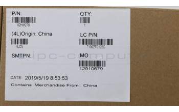 Lenovo 02HM279 MECH_ASM Ccov,DEN,BLKBD,FPR,BK,LTN