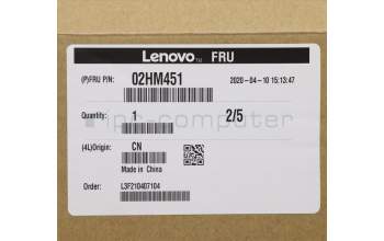 Lenovo 02HM451 MECH_ASM Ccov,UKE,NBLKBD,FPR,BK,LTN