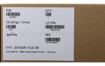 Lenovo 02HM501 BEZEL LCD Bezel AL CNC w/ CAM, CQ