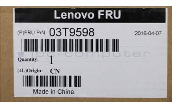 Lenovo 03T9598 BEZEL Fru, ODD blank bezel kit