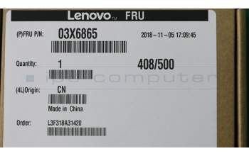 Lenovo CABLE_BO FRU for miniDP to VGA pour Lenovo ThinkPad X1 Carbon 3rd Gen (20BS/20BT)