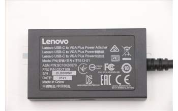 Lenovo FRU Type C to C/VGA pour Lenovo ThinkPad X1 Tablet Gen 2 (20JB/20JC)