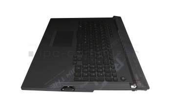 04062-00120200 original Asus clavier incl. topcase DE (allemand) noir/noir avec rétro-éclairage