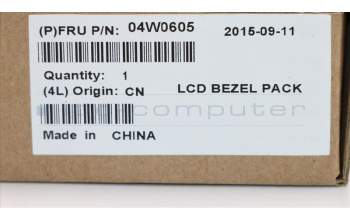 Lenovo 04W0605 Dasher-1 FRU LCD Bezel