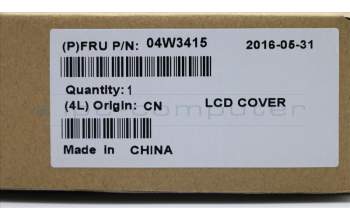 Lenovo 04W3415 FRU LCD Rear Cover ASM