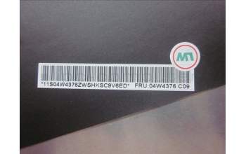 Lenovo 04W4376 FRU LCD Cover Kit
