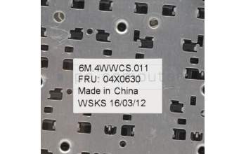 Lenovo 04X0630 KEYBD FRU Prince-KBD BEL CHY