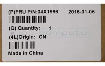 Lenovo 04X1966 FRU LCD Cover Kit for Touch,Black