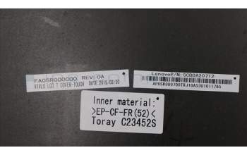 Lenovo 04X5457 FRU LCD Rear Cover ASM for Touch model