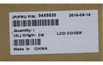 Lenovo 04X5520 FRU LCD Rear Cover ASM Wedge