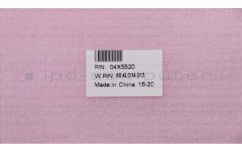 Lenovo 04X5520 FRU LCD Rear Cover ASM Wedge