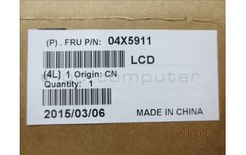 Lenovo 04X5911 TOUCHPANEL INX140 GLA,AUO FHD,BZL,VCT