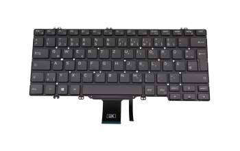 07FYT7 original Dell clavier DE (allemand) noir/noir avec rétro-éclairage