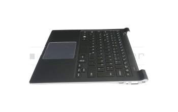 090008442074 original Samsung clavier incl. topcase DE (allemand) noir/noir avec rétro-éclairage