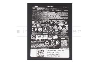 0GVW14 original Dell chargeur 180 watts mince