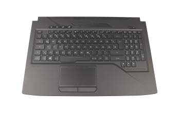 0K06-000G0A2 original Asus clavier incl. topcase DE (allemand) noir/noir avec rétro-éclairage