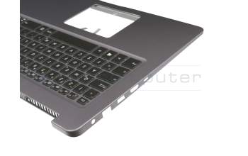 0KN1-291GE32 original Pega clavier incl. topcase DE (allemand) noir/gris avec rétro-éclairage