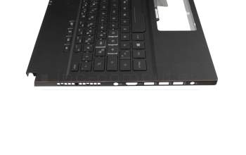 0KN1-4L2GE11 original Pega clavier incl. topcase DE (allemand) noir/noir avec rétro-éclairage