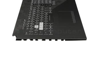 0KN1-5B1GE21 original Pega clavier incl. topcase DE (allemand) noir/noir avec rétro-éclairage