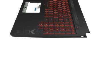 0KN1-5J1GE21 original Pega clavier incl. topcase DE (allemand) noir/noir avec rétro-éclairage