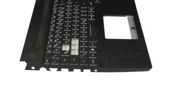0KN1-5J2GE11 original Pega clavier incl. topcase DE (allemand) noir/noir avec rétro-éclairage