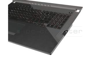 0KN1-911GE11 original Pega clavier incl. topcase DE (allemand) noir/noir avec rétro-éclairage - with keystone slot -