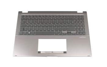 0KN1-A41GE12 original Pega clavier incl. topcase DE (allemand) noir/gris avec rétro-éclairage pour les modèles Touchpad